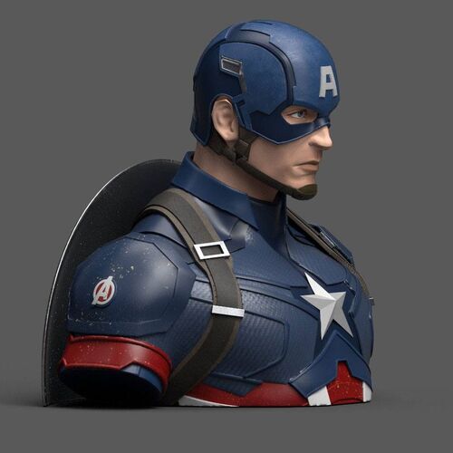 Busto hucha Capitan America Deluxe Endgame Vengadores Avengers Marvel 20cm
