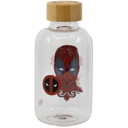 Marvel Deadpool glass bottle 620ml