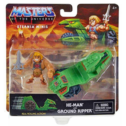Mattel He-Man & Ground Ripper ... Masters of the Universe MotU Eternia Minis 