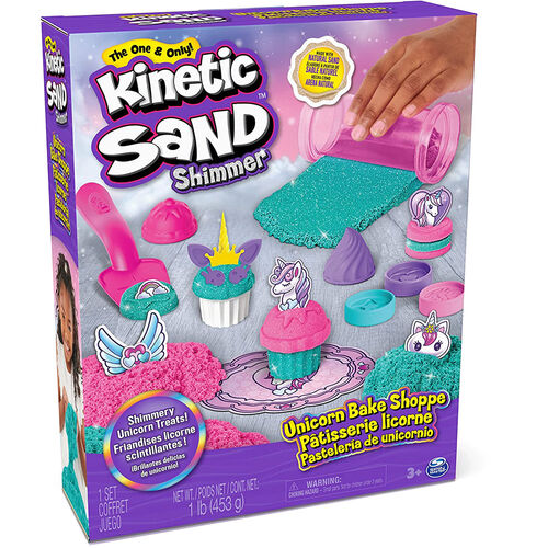 Kinetic Sand Shimmer Unicorn Bake Shoppe Play Sand Glitter CupcAkes