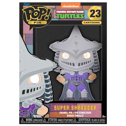 Pack 12 POP Pin Tortugas Ninja Super Shredder 10cm 11 + 1 Chase