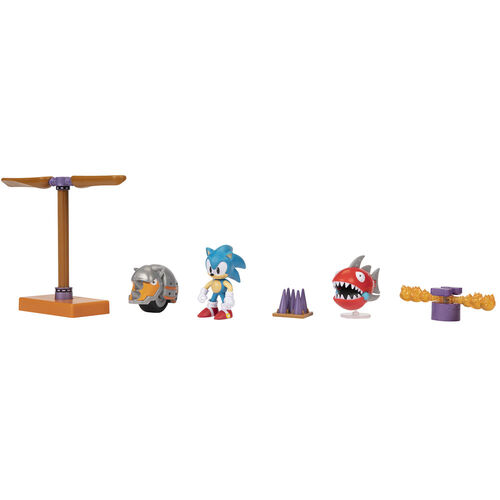 Sonic The Hedgehog diorama set 6cm
