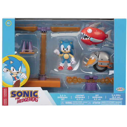 Sonic The Hedgehog diorama set 6cm