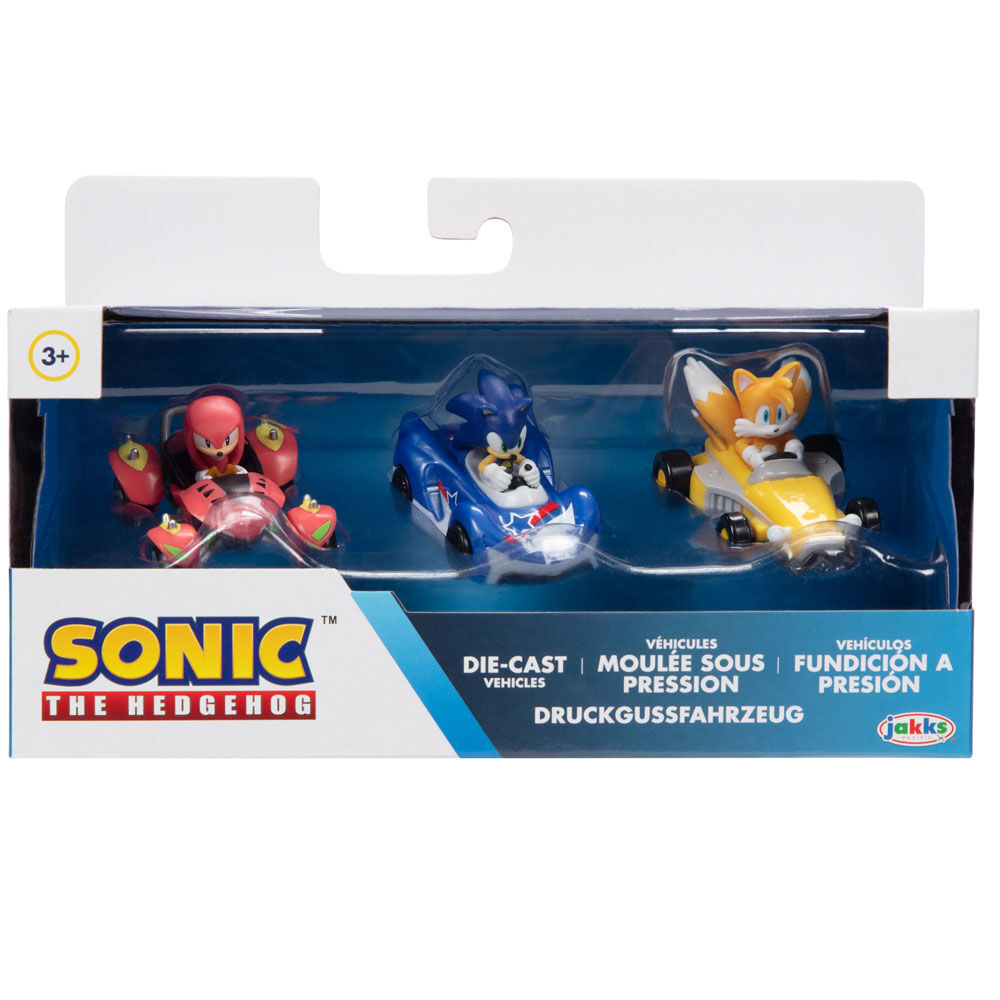 Team Sonic Racing Vehicle pack 3 figures 1/64