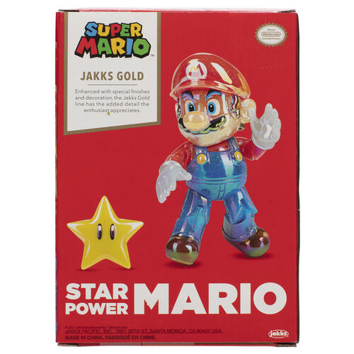 Super Mario Bros Star Power Mario Gold figure 10cm