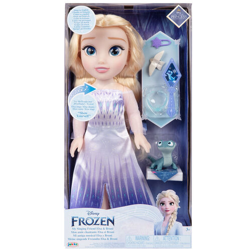 Spanish Disney Frozen 2 Elsa Snow Queen musical doll 38cm