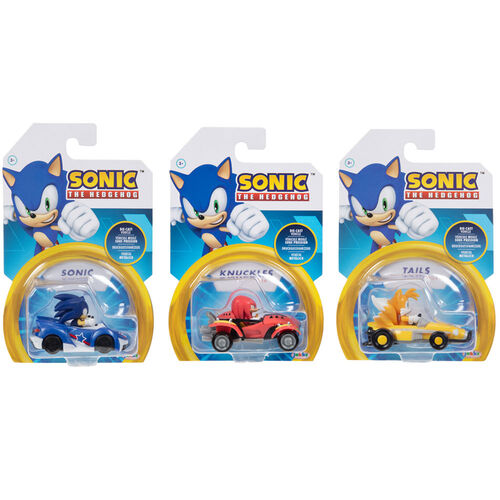 Sonic The Hedgehog serie 3 vehicles assorted figure