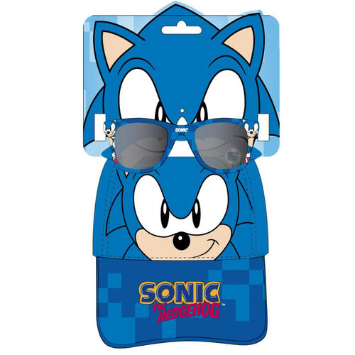 Sonic The Hedgehog set cap + sunglasses