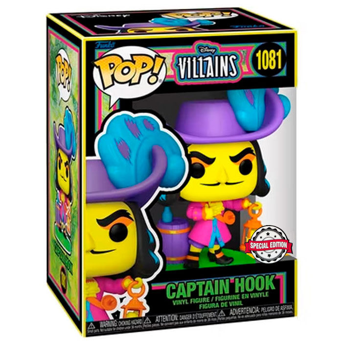 Funko POP o Figura POP Disney Villains Hook Black Light Special Edition - 1081