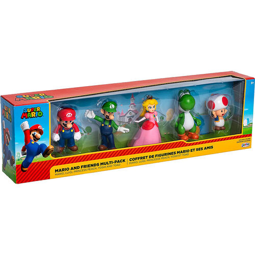 Nintendo - Super Mario - Super Mario: Set de 5 figuras variadas de 6,5 cm ㅤ, Misc Action Figures