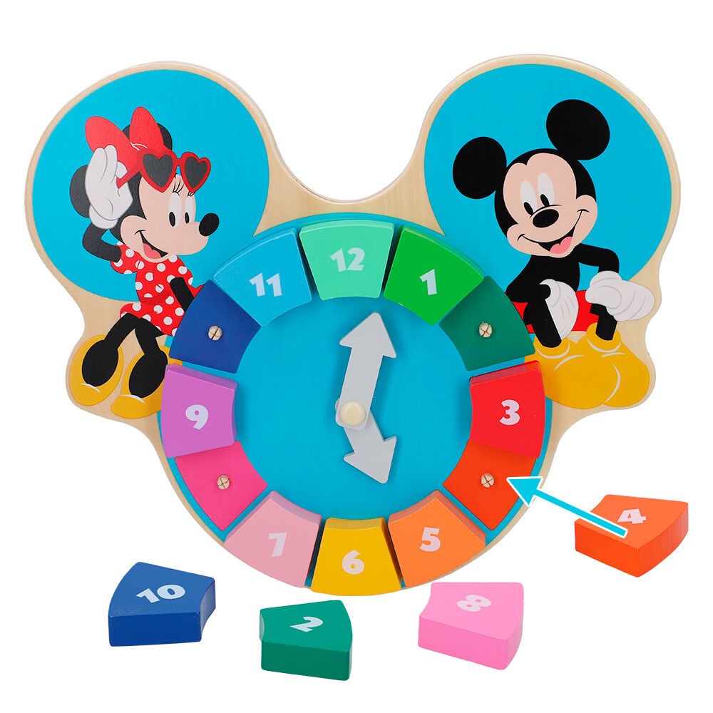 Reloj puzzle madera Mickey Disney