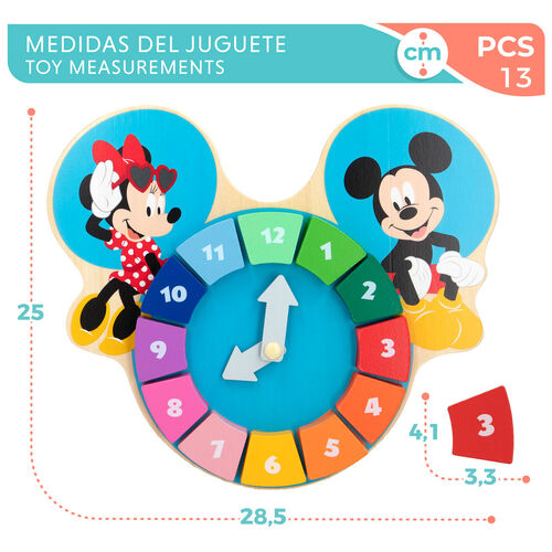 Reloj puzzle madera Mickey Disney