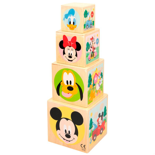 Disney wooden cubes tower