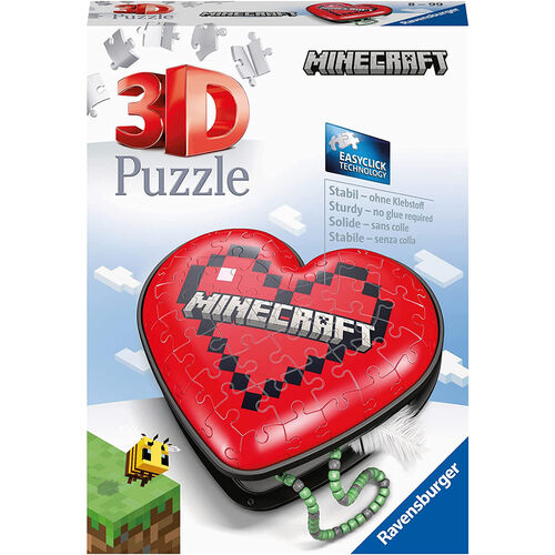 Minecraft Heart 3D puzzle 54pcs