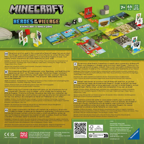 Minecraft Heroes of the Village board game