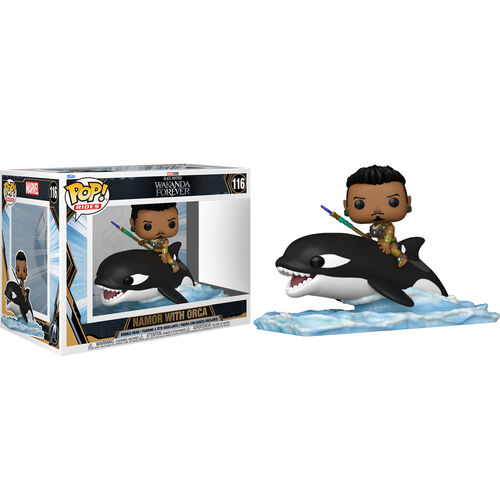 POP figure Marvel Black Panther Wakanda Forever Namor with Orca