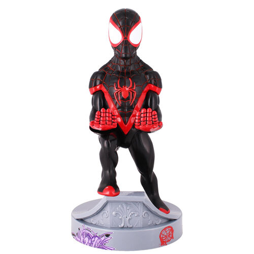 Marvel Spiderman Miles Morales figure clamping bracket Cable guy 21cm