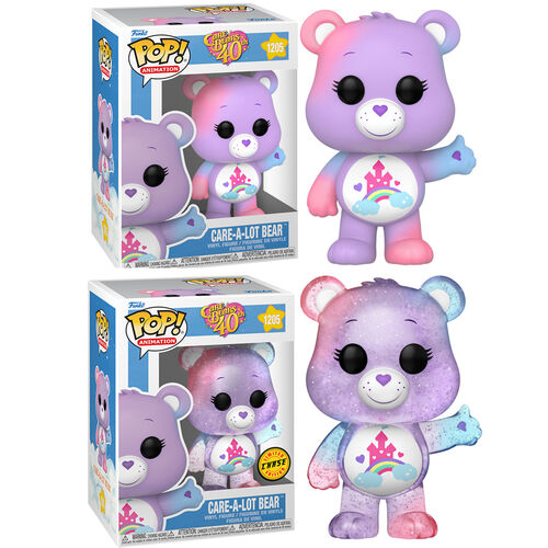 Pack 6 POP figures Care Bears 40th Anniversary Care a Lot Bear 5 + 1 Chase