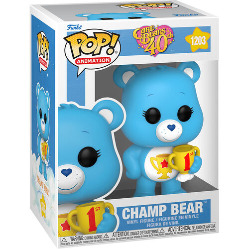Pack 6 POP figures Care Bears 40th Anniversary Champ Bear 5 + 1 Chase