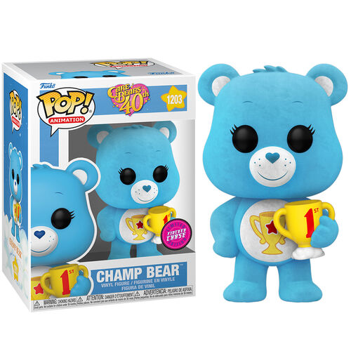 POP figure Care Bears 40th Anniversary Champ Bear Chase