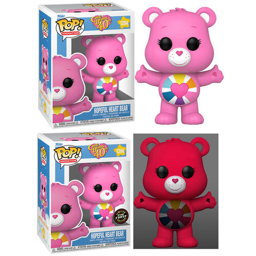 Pack 6 figuras POP Care Bears 40th Anniversary Hopeful Heart Bear 5 + 1 Chase