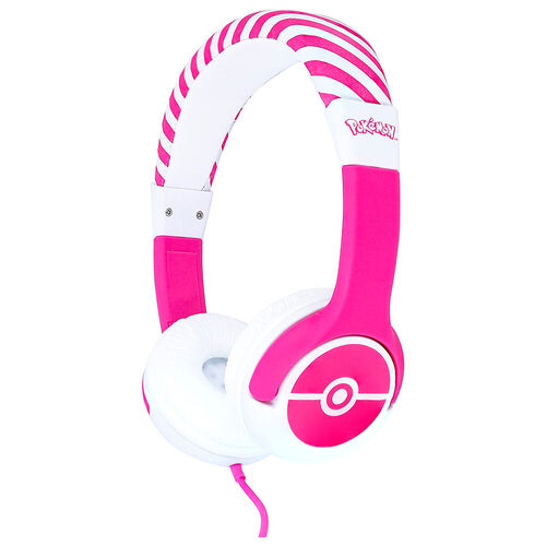Pokemon Pink Pokeball kids headphones