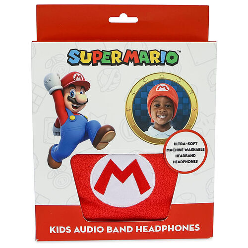 Super Mario Bros kids audio band headphones