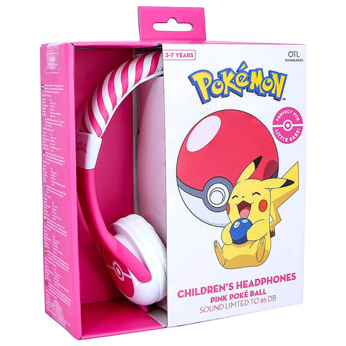 Auriculares infantiles Pink Pokeball Pokemon