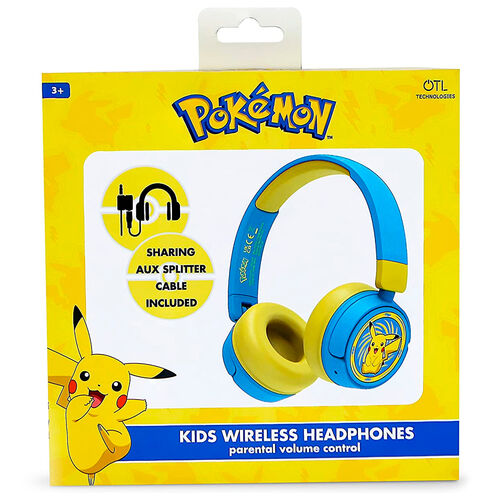 Pokemon Pikachu wireless kids headphones