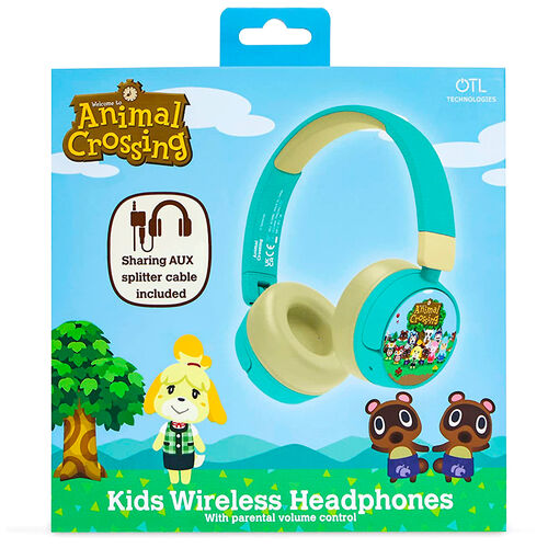 Auriculares inalambricos infantiles Animal Crossing