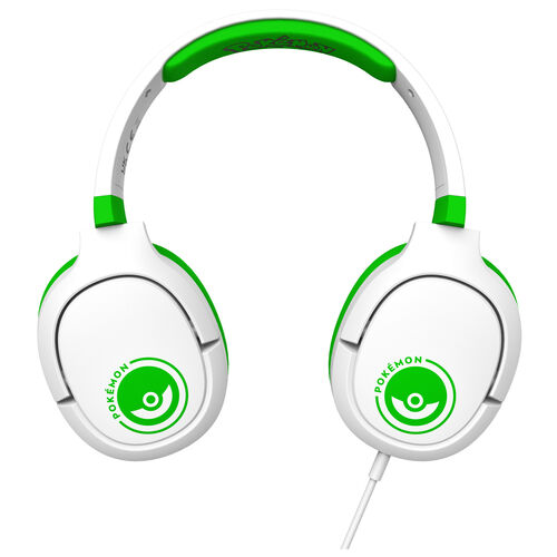 Pokemon Pokeball White and Green gaming headphones