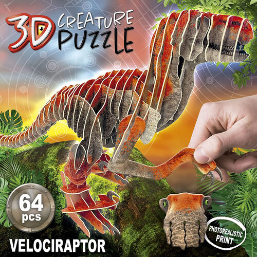 Velociraptor puzzle 3D 64pcs