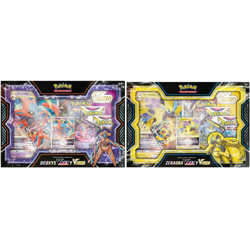 Pack 6 blisters Juego Cartas Coleccionables Deoxys Vmax & Zeraora Vmax Pokemon surtido espaol