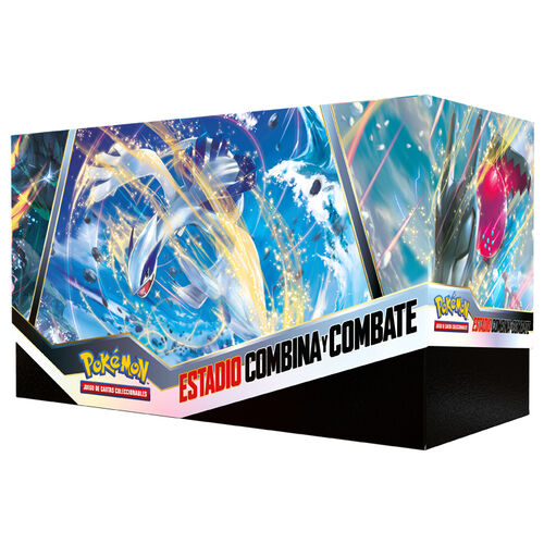 Spanish Pokemon Silver Tempest Combine and Combat Stadium Collectible card game box