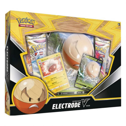 Spanish Pokemon Electrode Hisui V Collectible card game box