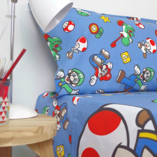 Super Mario Bros sheets set bed 90cm