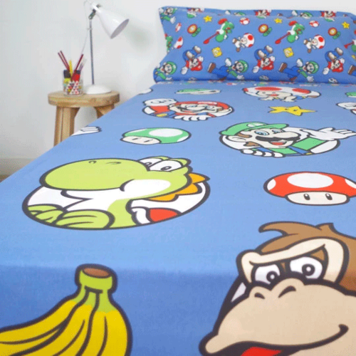 Super Mario Bros sheets set bed 90cm