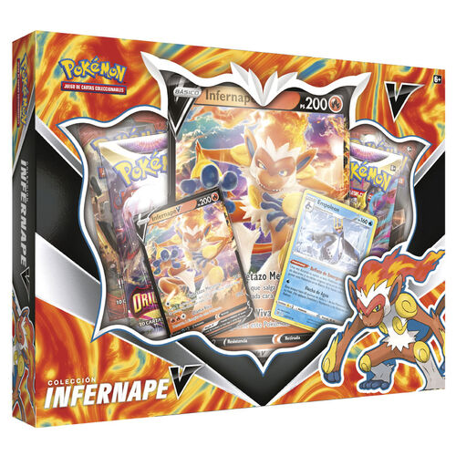 Spanish Pokemon Infernape V Collectible card game box