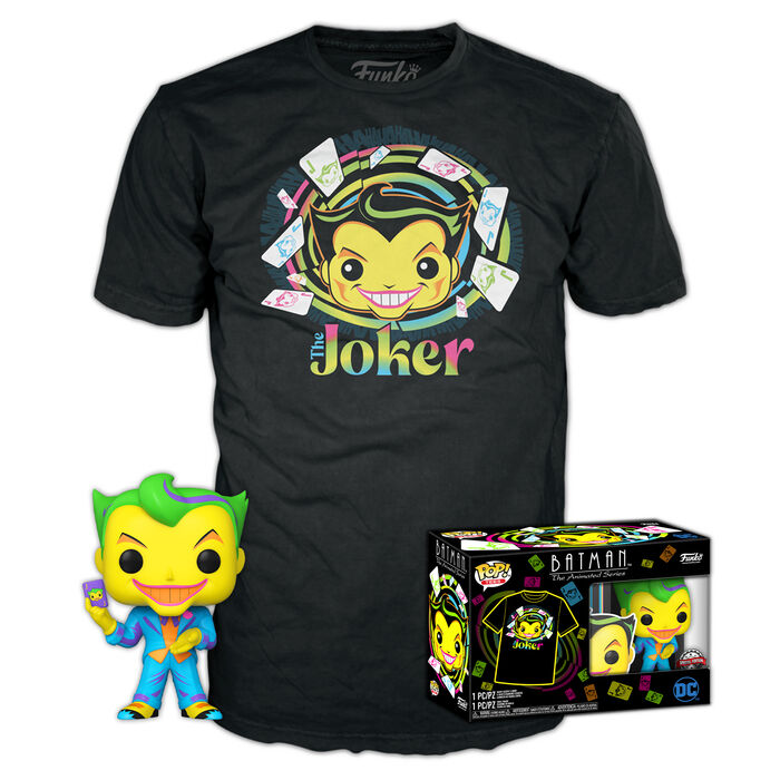 Funko POP o figura POP & Tee DC Comics Batman Joker - 370 Camiseta Talla (M)