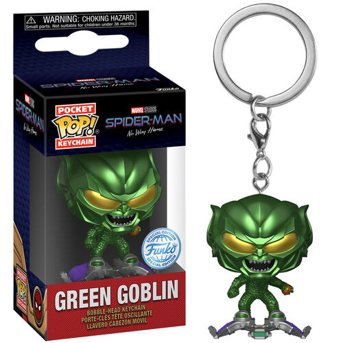 Pocket POP Keychain Marvel Spider-Man No Way Home Green Globin Exclusive