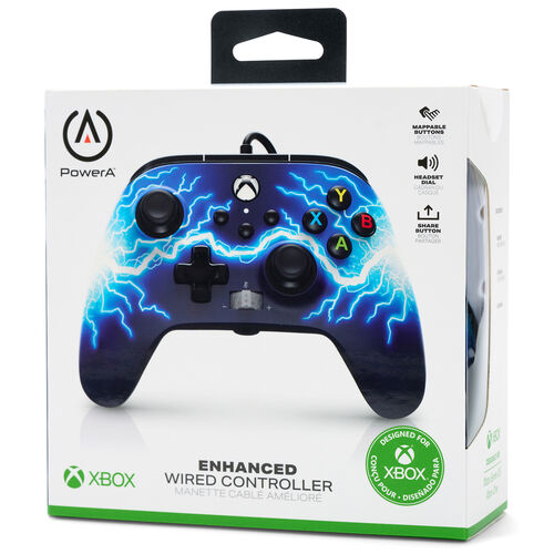 Xbox wired controller blue