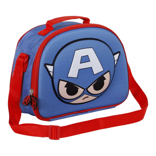 Marvel Avengers Captain America Bobblehead 3D lunch bag