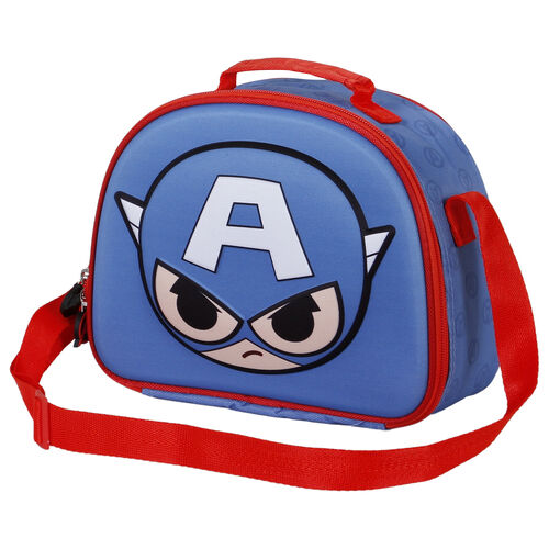 Bolsa portameriendas 3D Bobblehead Capitan America Vengadores Avengers Marvel