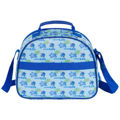 Disney Stitch Insulated Lunch Bag 3D Smiles Happy w/ Shoulder Strap Blue