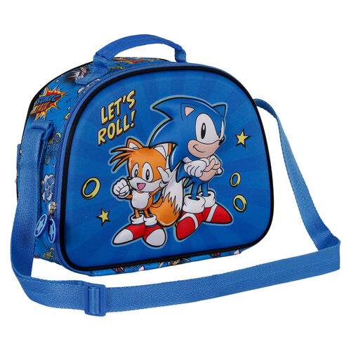Sonic The Hedgehog Lets Roll 3D lunch bag