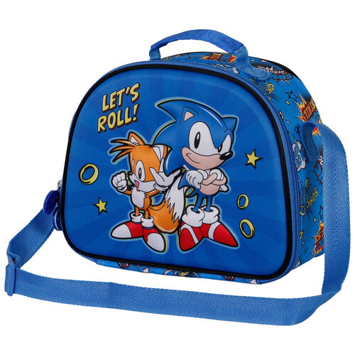 Sonic The Hedgehog Lets Roll 3D lunch bag