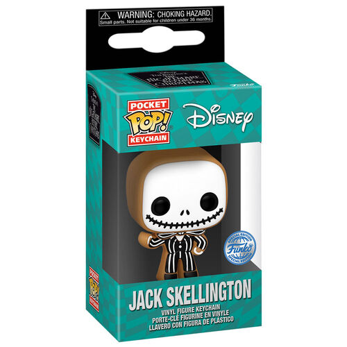 Pocket POP Keychain Disney Nightmare Before Christmas Jack Skellington Gingerbread Exclusive