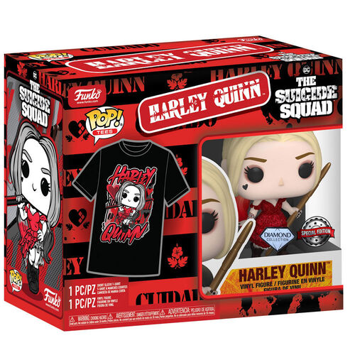 Set figura POP & Tee DC Comics Escuadron Suicida Harley Quinn