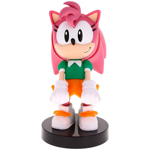 Sonic Amy Rose figure clamping bracket Cable guy 20cm