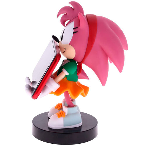 Sonic Amy Rose figure clamping bracket Cable guy 20cm